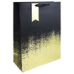 Picture of BLACK GOLD DISTRESSED GIFT BAG